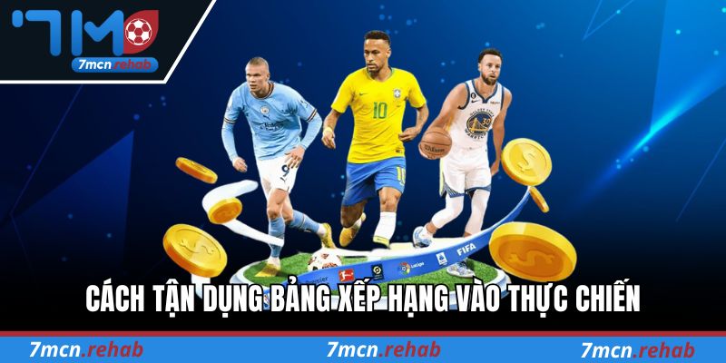 Cách tận dụng bảng xếp hạng bóng đá vào thực chiến tại 7M