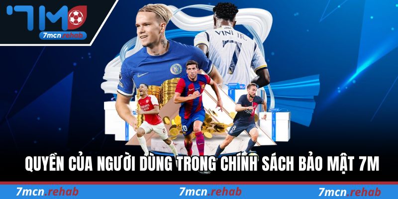 Quyền của người dùng trong chính sách bảo mật 7M